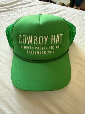 Sendero Provisions Green 'Cowboy Hat'  Trucker Cap